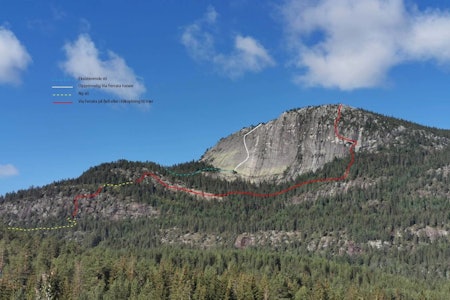 STERKE FØLELSER: Klatrere reagerer sterkt på planene om via ferrata på Andersnatten, noe byggherre Sigdal aktiv syns er vanskelig å forstå. Foto og montasje: Sigdal aktiv STERKE FØLELSER: Klatrere reagerer sterkt på planene om via ferrata på Andersnatten, noe byggherre Sigdal aktiv syns er vanskelig å forstå. Foto og montasje: Sigdal aktiv