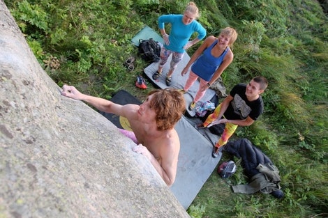 Bjørn Sætnan på Per Pusling 7A+ Bjørn Sætnan på Per Pusling 7A+