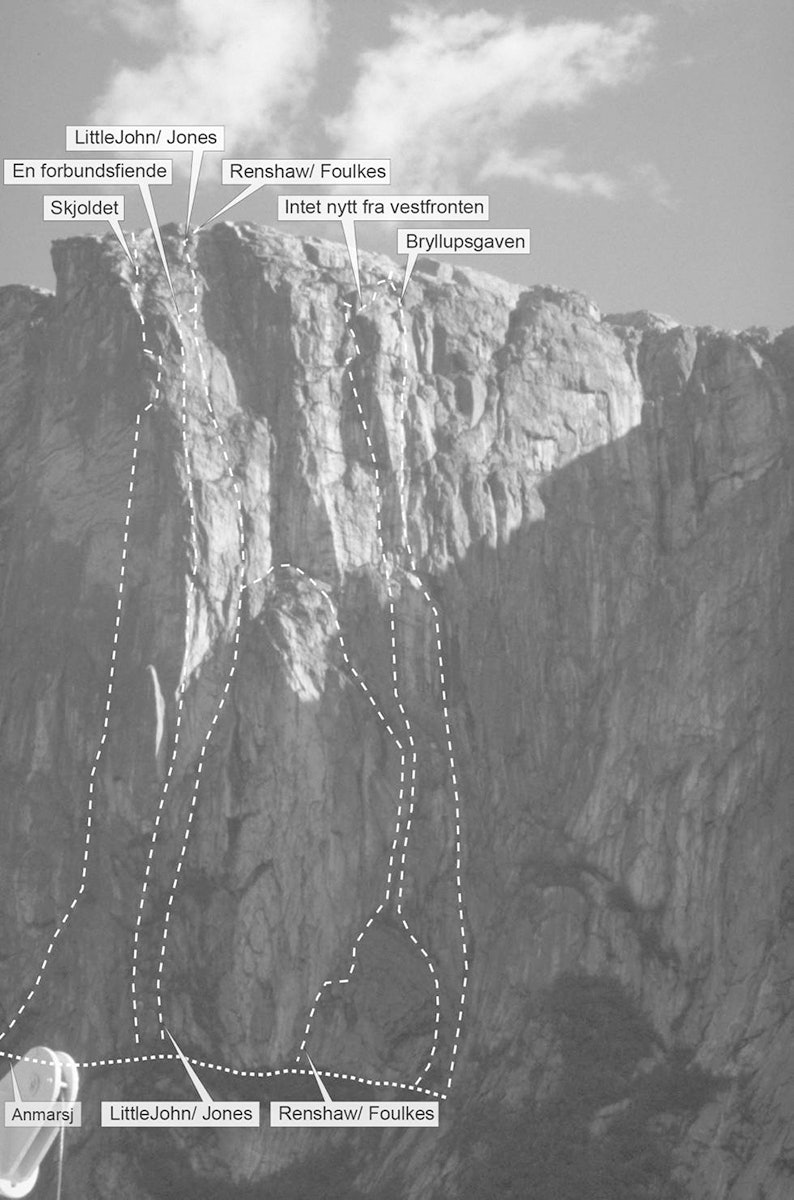 Kjerag Vestlige bastion. Kjerag