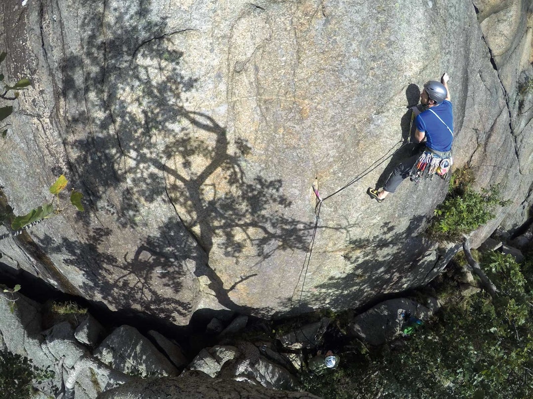 Klassiker: Jon Egil Auestad på Fest for nervene (7/7+). Foto: Auestad (selfie med GoPro) Daleintegralen-Jon-Egil-Auestad-6