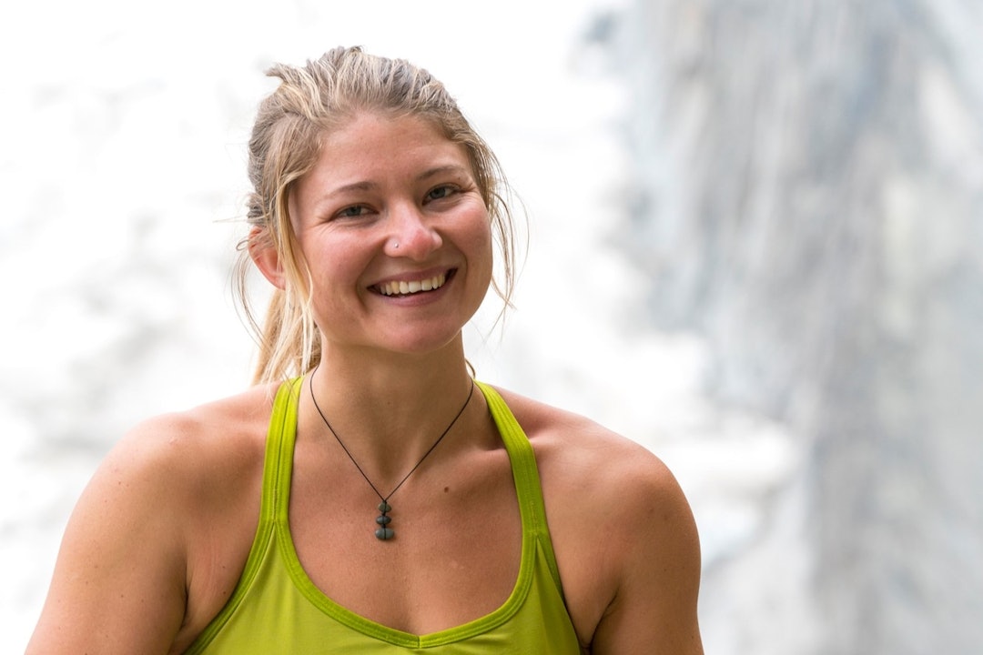 Hazel Findlay kan mer enn bare å klatre - nå lager hun podkast også. Hazel Findlay profilbilde