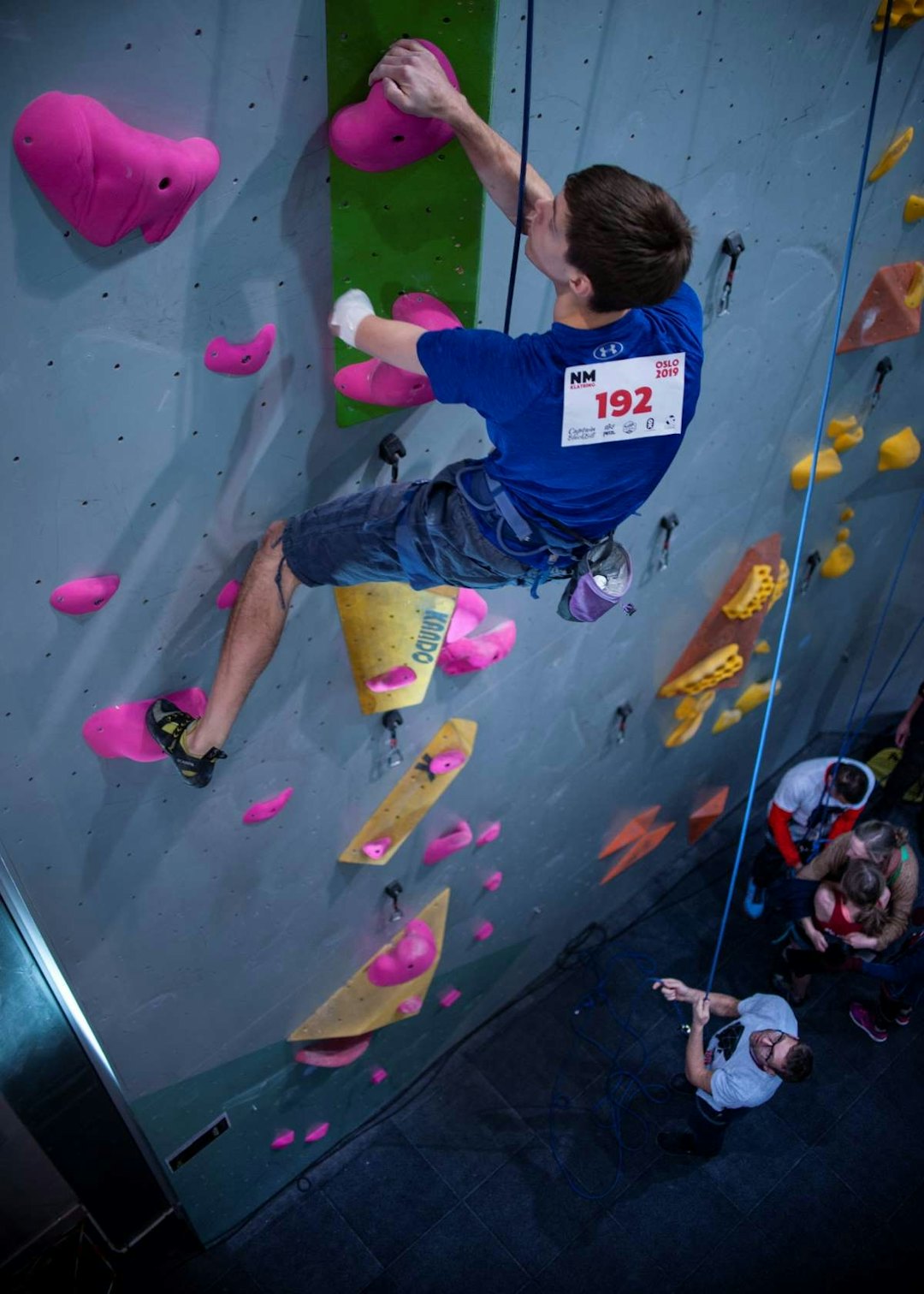 SØLV: Isak Ripman fra Tromsø klatret inn til en sterk andreplass. Foto: David Engeland Isak Ripman
