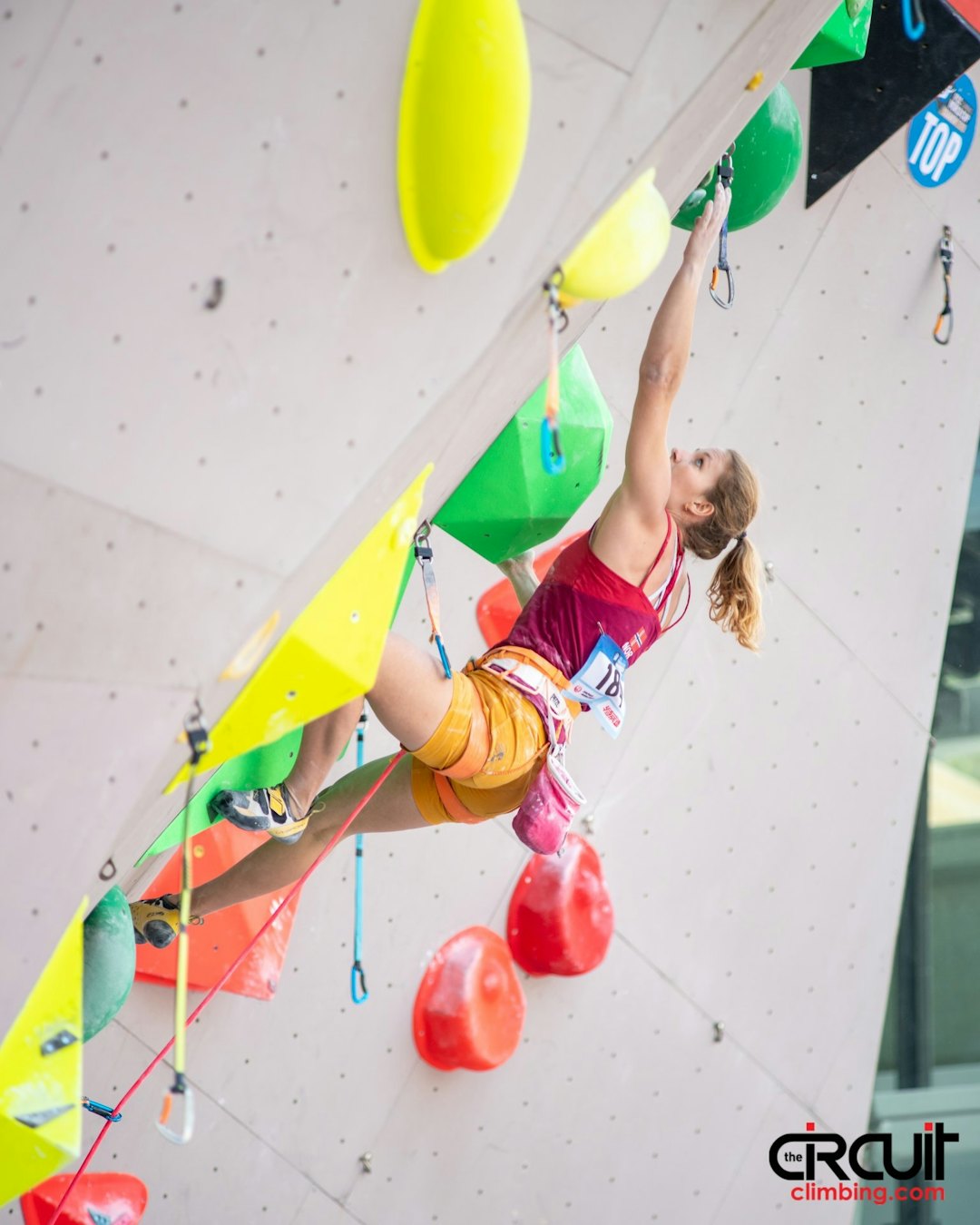 Tina i Kina forrige helg. Foto: Eddie Fowke / The Circuit Climbing 73016967_1445417212276379_7169015142531727360_o