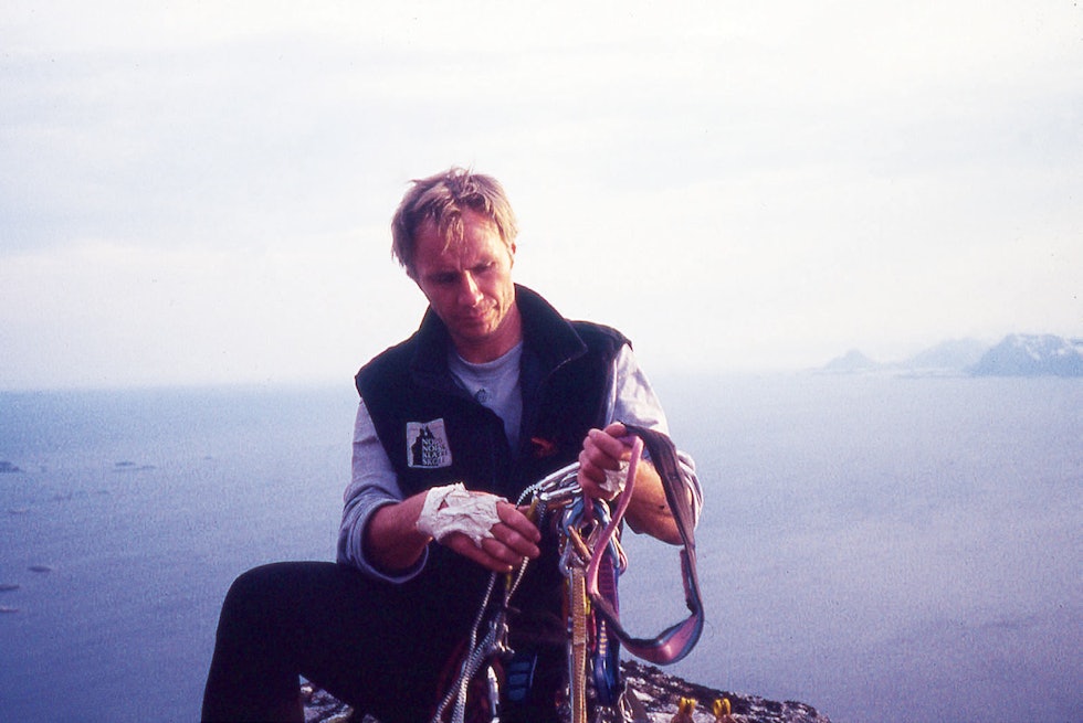 1994: Thorbjørn Enevold på toppen av Presten for over 20 år siden. Foto: Foto Trond Solberg