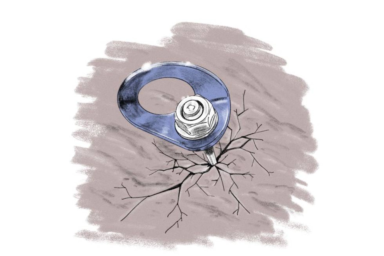 SVARINNLEGG: Denne teksten er et svar på Nils Faarlunds «Mestre Fjellet»-spalte om samme tema i forrige utgave. Illustrasjon: Didrik Magnus-Andresen Via Ferrata Andersnatten