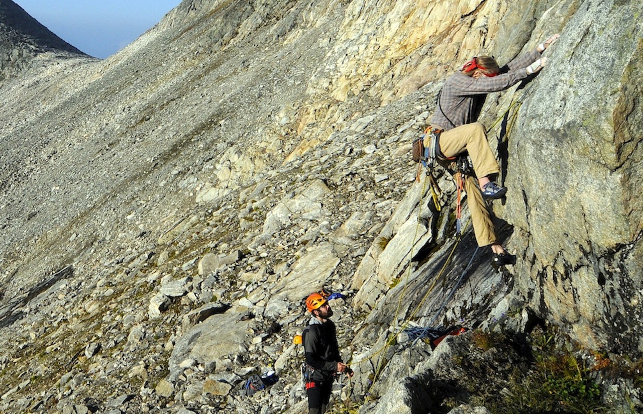 Tore Lundberg i starten på den nye ruta. Foto: Iver Gjelstenli Tore Lundberg i starten på den nye ruta. Foto: Iver Gjelstenli