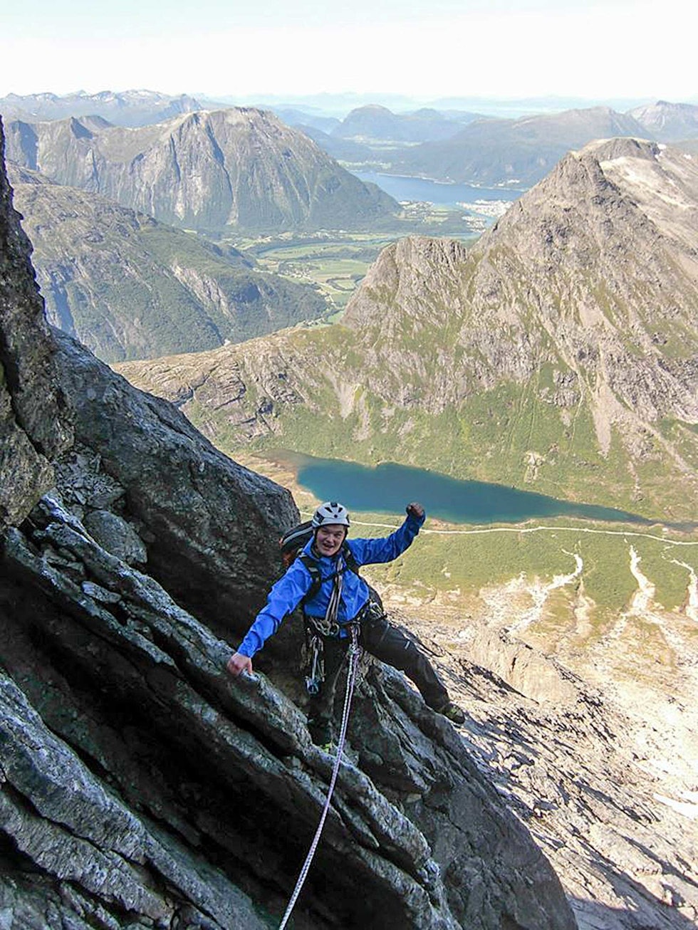 Fri: Roger Eidem fra Axess på Drømmediederet i Romsdal. Industriklatring-9
