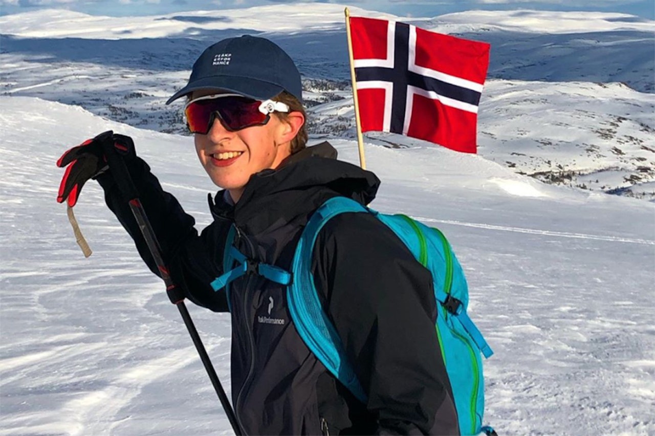 TIL FJELLS: Sebastian Schjerve var blant de som tok turen til fjells. Foto: Privat Sebastian Schjerve