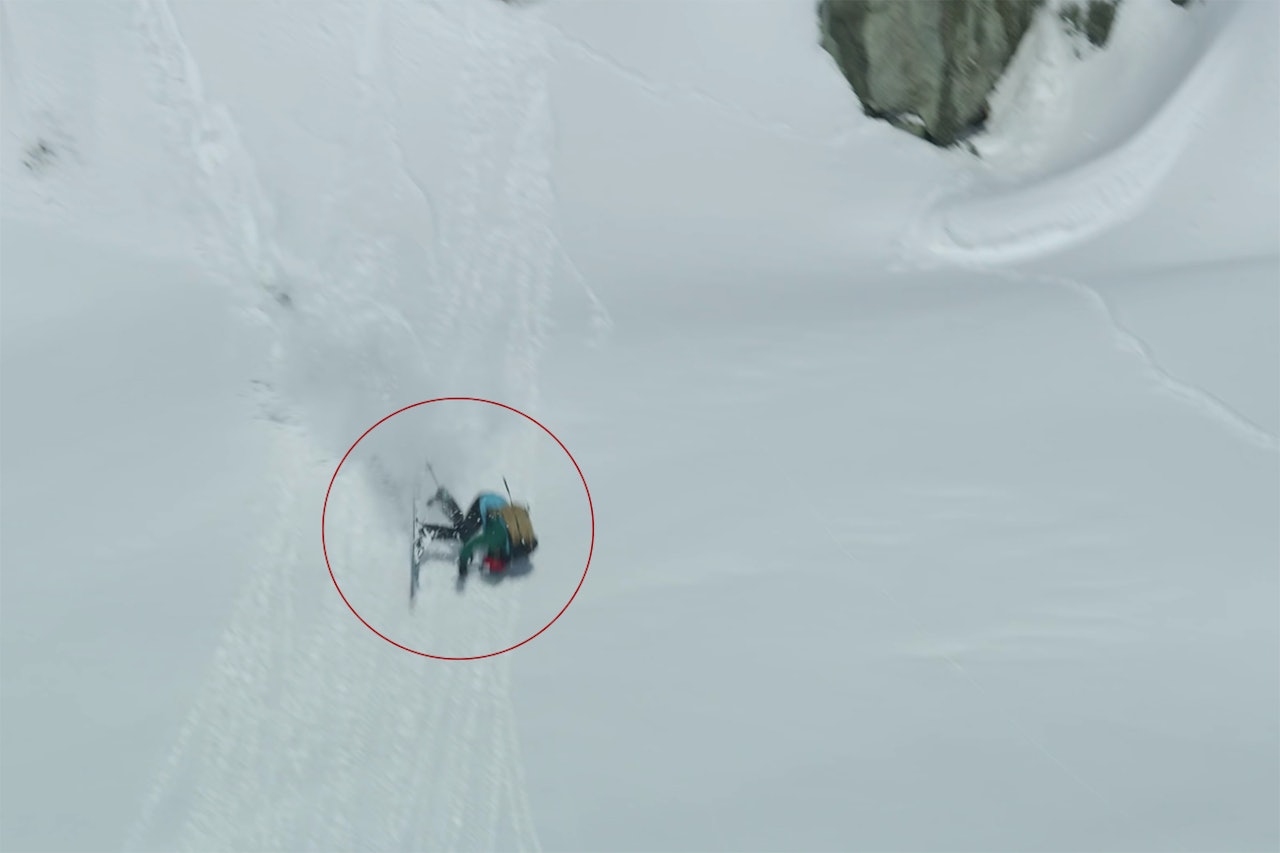 KRÆSJ: Tonje Kvivik er med i flere av scenene. Foto: Skjermdump Tonje Kvivik