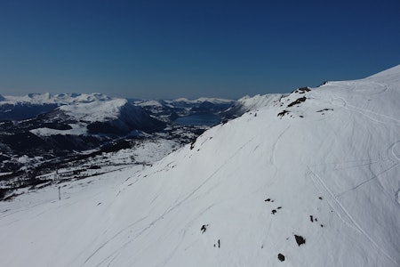 XFREE: XFree flyttes i år til Nottane, altså denne fjellsiden. Foto: Petter Westgaard XFree Nottane Ørsta