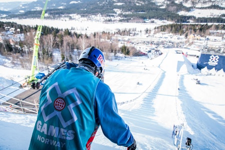 NYTT X GAMES: Sahr har nå søkt kulturdepartementet om 30 millioner korner. Her er Elias Ambuhl fra 2017, forrige gang det ble arrangert i Hafjell. Foto: Kyle Meyr / Red Bull Content Pool