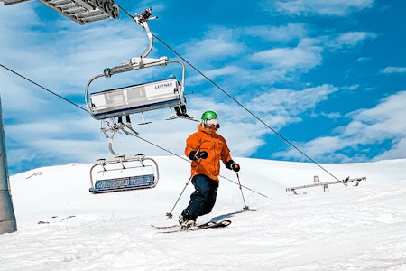 UTVIDER: Myrkdalen kjører heis til minst 10. mai, og ser nå også på muligheten for å ha åpent til 17. mai. Foto: Erik Vågen Myrkdalen Fjellheiser