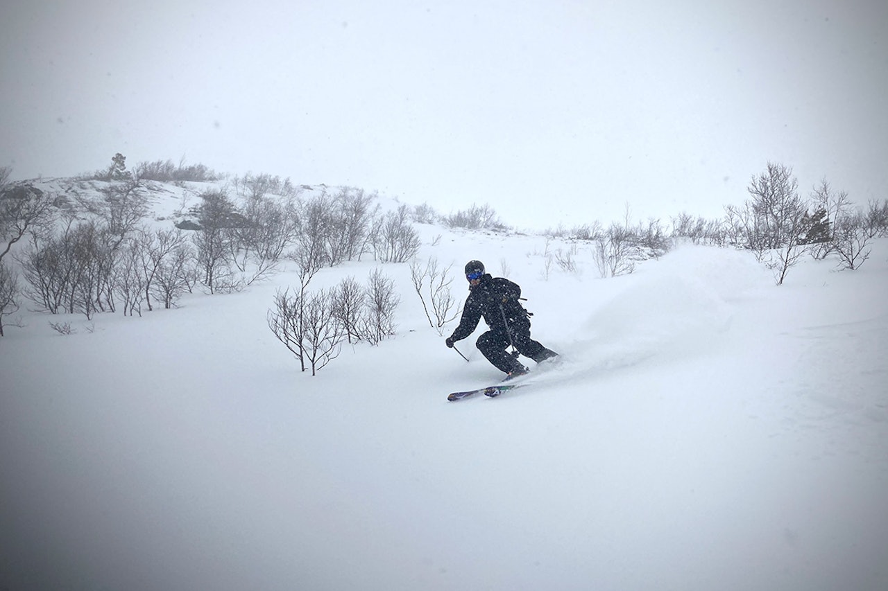 BLÅDALEN: Øystein Bjelland er fornøyd med forholdene. Foto: Magnus Utkilen Blådalen Sunnmøre Øystein Bjelland