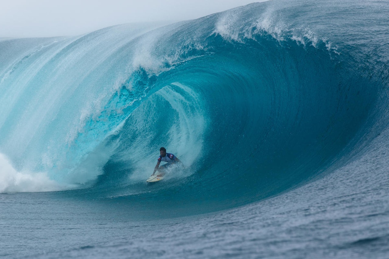 TAHITI: Surfingen under OL i 2024 kan foregå på Tahiti. Foto: WSL TAHITI: Surfingen under OL i 2024 kan foregå på Tahiti. Foto: WSL