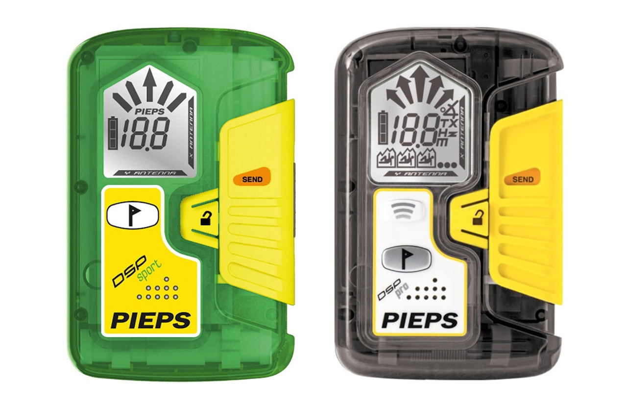 I TRØBBEL: Disse sender/ mottakerne fra Pieps er i hardt vær etter hendelser hvor de har skiftet fra send til søk uten at det var meningen. Til venstre er den utgåtte modellen Pieps DSP Sport. Til høyre er DSP Pro. I TRØBBEL: Disse sender/ mottakerne fra Pieps er i hardt vær etter hendelser hvor de har skiftet fra send til søk uten at det var meningen. Til venstre er den utgåtte modellen Pieps DSP Sport. Til høyre er DSP Pro.