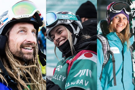 VERDENSMESTER: Ane Enderud (t.h.) ble verdensmester i frikjøring to år på rad. Også Kaj Zackrisson (t.v.) har vunnet. Nå kan Hedvig Wessel (i midten) gjøre det samme. Foto: Christian Nerderum/Erlend Haugenl/Jeremy Bernard Ane Enderud Hedvig Wessel