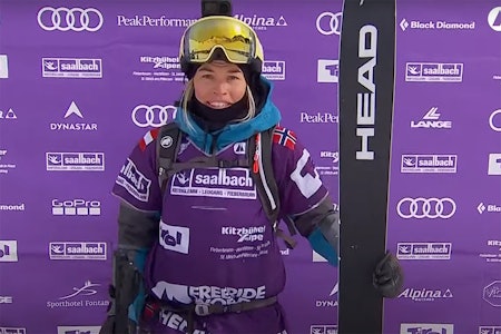 ANDREPLASS: Hedvig Wessel sikret en god andreplass i Fieberbrunn. Foto: Skjermdump Hedvig Wessel