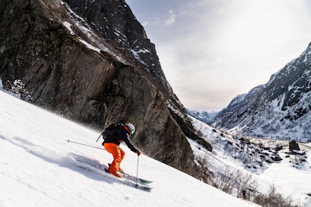 SIRDAL: Det er masse nysnø i Sirdal nå. Foto: Christian Nerdrum Sirdal topptur randonee alpin ski fri flyt guide topptur randonee Wall street