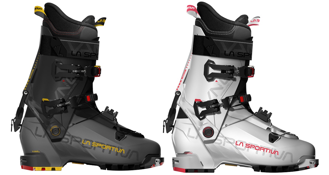NYE VANGUARD: La Sportivas nye toppturstøvel kommer i grå og svart versjon for menn og hvit for damer. NYE VANGUARD: La Sportivas nye toppturstøvel kommer i grå og svart versjon for menn og hvit for damer.