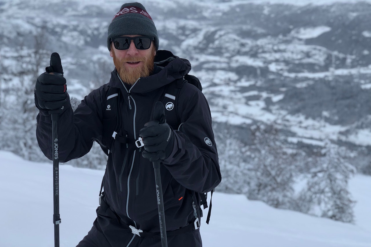 TESTER SKIFORHOLDENE: David Underland testet forholdene i Hemsedal før helgen. Foto: Privat TESTER SKIFORHOLDENE: David Underland testet forholdene i Hemsedal før helgen. Foto: Privat