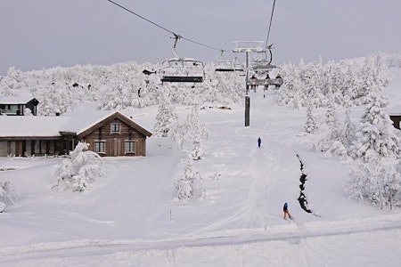 KVITFJELL: Slik så det ut i helga på Kvitfjell. Nå har det kommet mer snø de siste dagene. Foto: Erlend Sande KVITFJELL: Slik så det ut i helga på Kvitfjell. Nå har det kommet mer snø de siste dagene. Foto: Erlend Sande