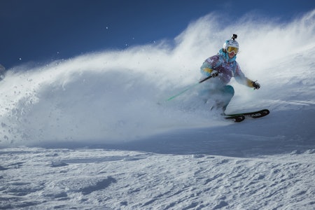 NESTE UKE: Hedvig Wessel får mulighet til å kjempe om seier i Fieberbrunn først i slutten av neste uke. Her fra da hun vant i 2019. Foto: Jeremy Bernard/FWT FWT Hedvig Wessel