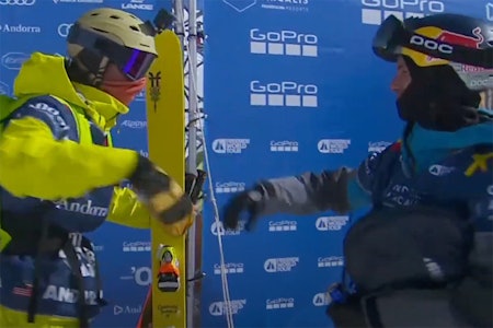 SEIER: Her gir Kristoffer Turdell fra seg seierstronen etter kort tid. Foto: Skjermdump FWT