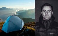 UTEVANT: Nikolai Schirmer har vÃ¦rt en vinternatt fÃ¸r, og deler sine beste rÃ¥d til telting. Bilder: NorrÃ¸na