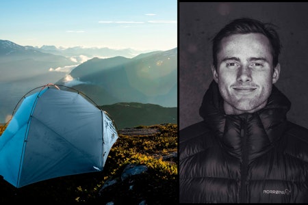 UTEVANT: Nikolai Schirmer har vært en vinternatt før, og deler sine beste råd til telting. Bilder: Norrøna