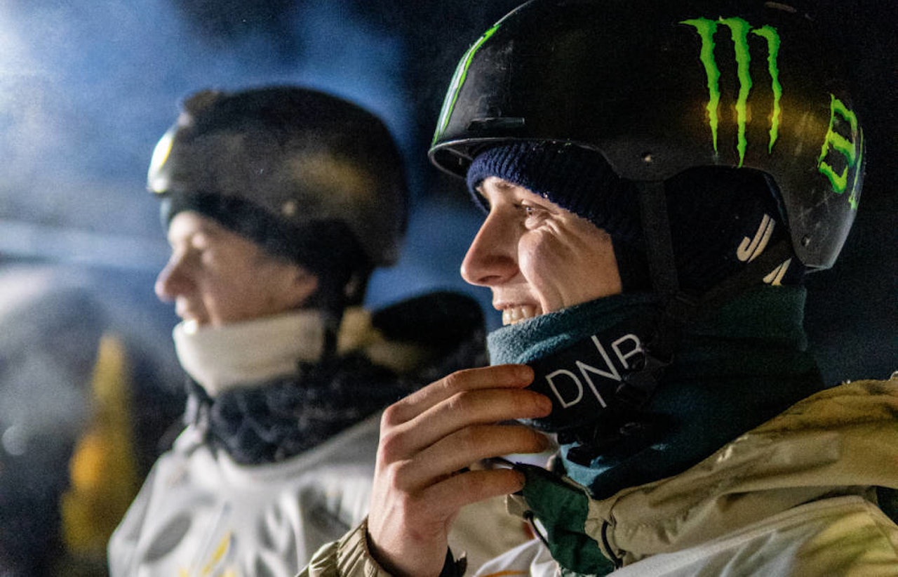 KLAR FOR VM: Birk Ruud og Sebastian Schjerve (bakgrunnen) er klare for VM i mars. Foto: Christoffer Schach VM freeski