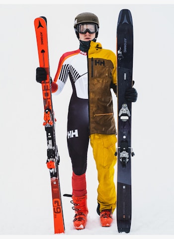 Mange frikjørere kommer fra alpin bakgrunn. Øystein er en selvlært frikjører, men nå ønsker han å kjøre alpint. Bilde: Christian Nerdrum