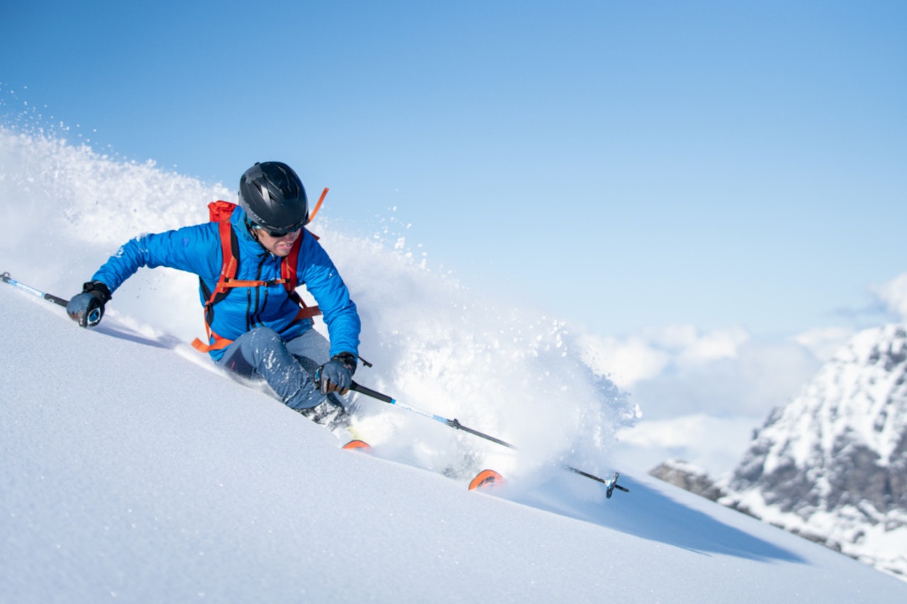 TROLLSTIGEN: David Lindgren på tur ned fra Alnestind. Foto: Martin Andersen TROLLSTIGEN: David Lindgren på tur ned fra Alnestind. Foto: Martin Andersen