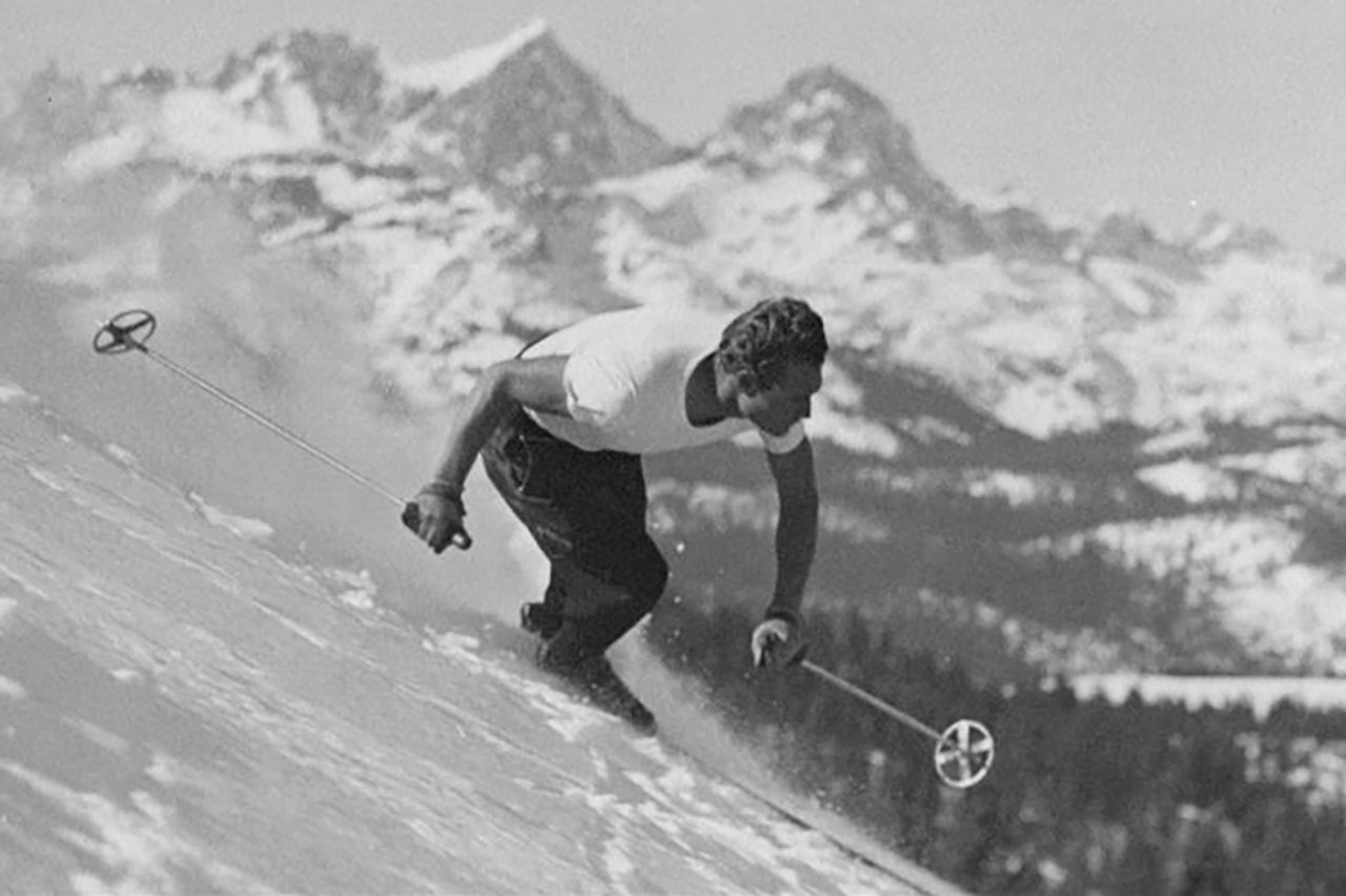 DAVE MCCOY: Skilegenden på vei ned anlegget i California. Foto: Mammoth Mountain Mammoth Mountain i California