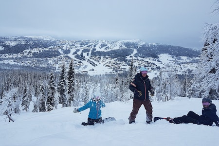 NYTT OMRÅDE: Kvitfjell åpner denne vinteren et nytt frikjøringsområde, øst for Varden. Foto: Odd Stensrud Kvtifjell varden frikjøring