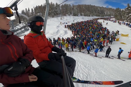 HEISKØ: Vail Mountain så slik ut da gjestene kom etter nysnøen. Foto: Skjermdump Heiskø i Vail