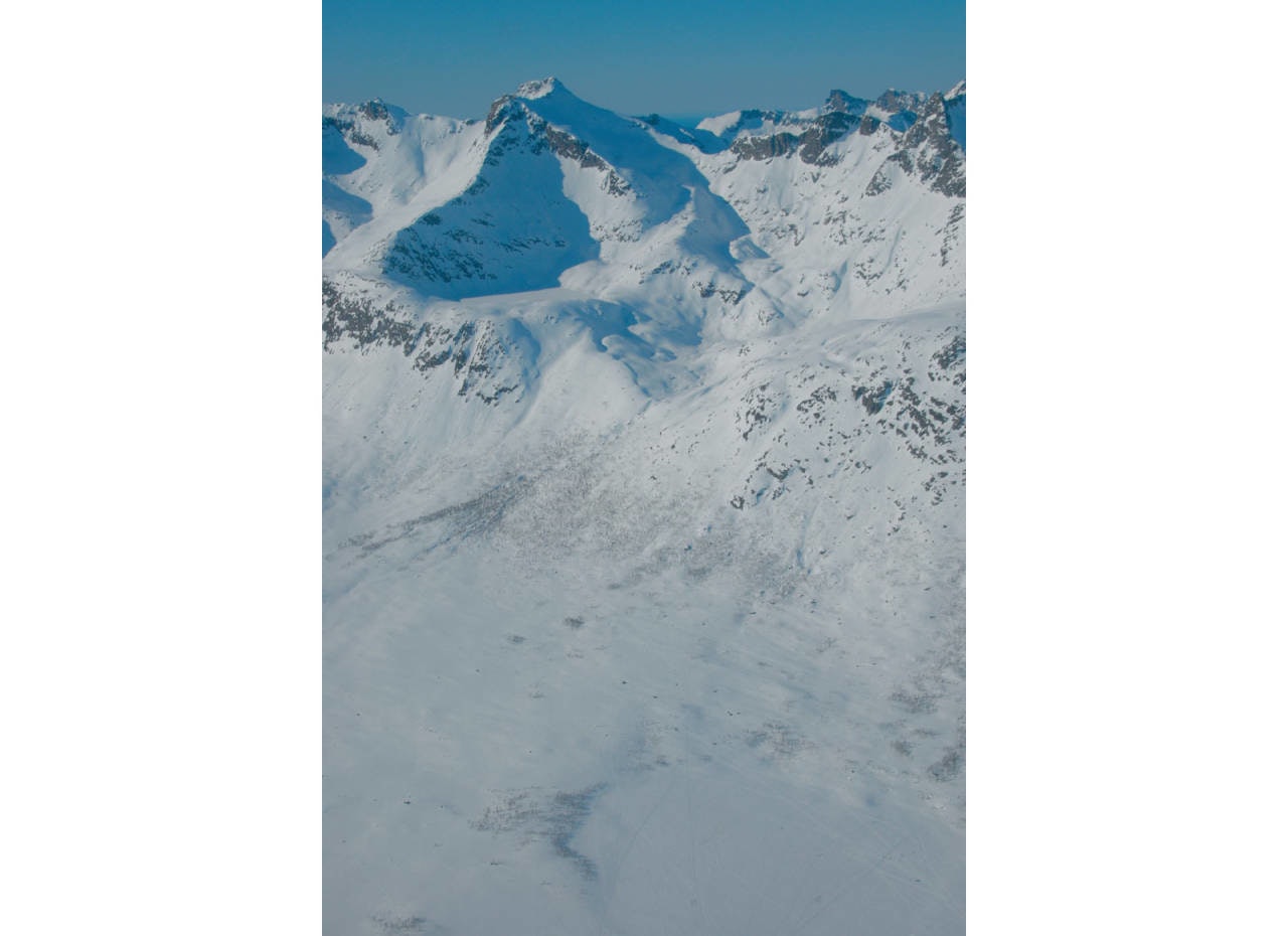 SAVNET: En mann i 50-årene er savnet, etter å ikke ha kommet hjem fra skitur som avtalt. Foto: Fra Toppturer i Troms. Kattfjordeidet Troms