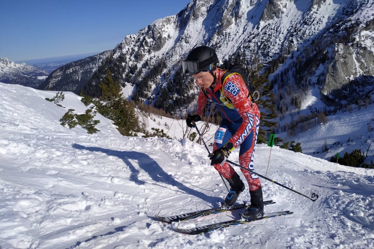 Hans-Inge Klette på vei mot fjerdeplass i den individuelle konkurransen under helgas verdenscuprunde i randonee i Tyskland. Foto: Marco Colombo/SkiTrab Hans-Inge Klette på vei mot fjerdeplass i den individuelle konkurransen under helgas verdenscuprunde i randonee i Tyskland. Foto: Marco Colombo/SkiTrab
