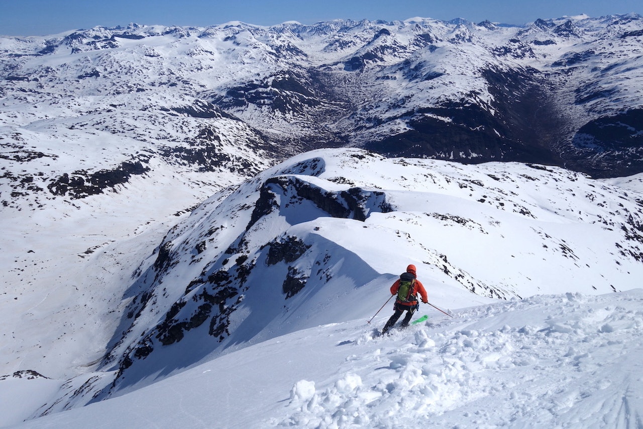 skikjøring topptur gjertvasstind Hurrungane Jotunheimen