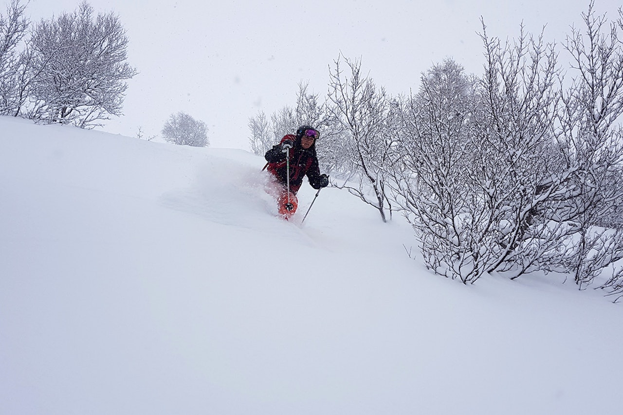 PUDDER: Romsdalen fikk et skikkelig snødump i helga. Foto: Ragni Klokkerstuen Odéen