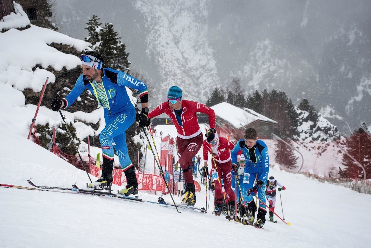 Det var italienere, sveitsere og franskmenn som dominerte helgas runde i randonee-verdenscupen i Andorra. Foto: International Ski Mountaineering Federation 