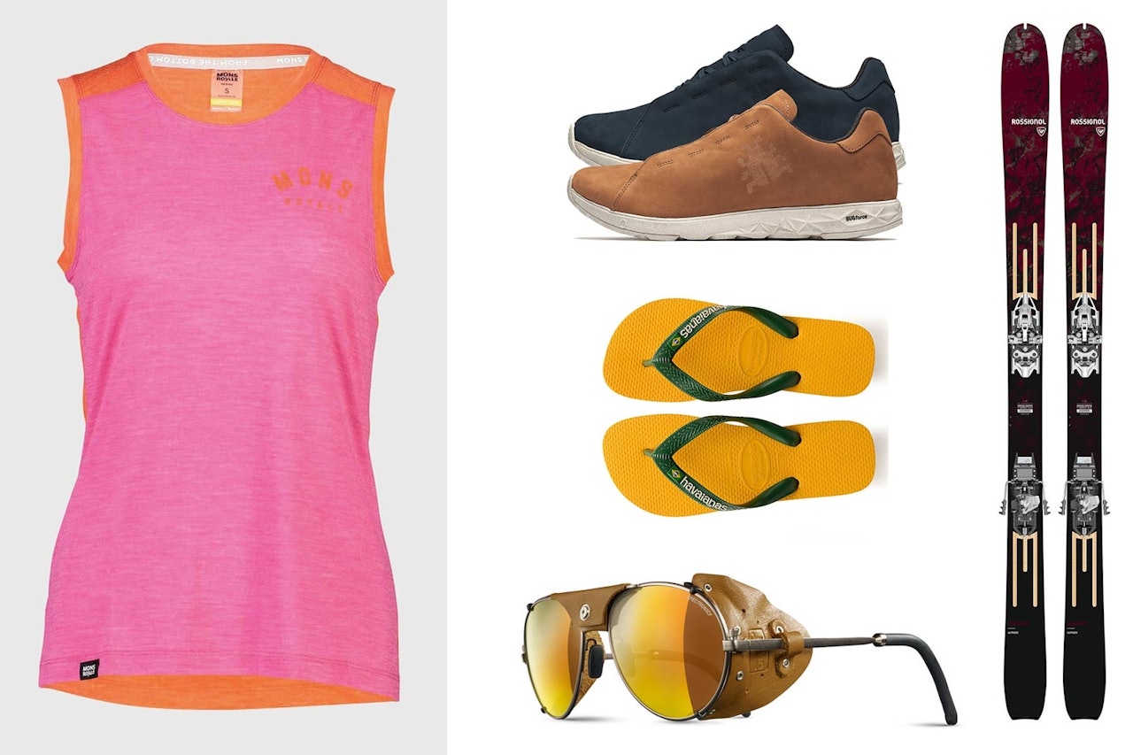 STÆSJ: Her er utstyret du trenger til sommerskikjøringen. Sommerski utstyr