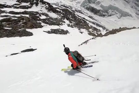 CHAMONIX: Det er bra med snø i Chamonix. Se klipp fra Leo Slemett her. Foto: Skjermdump Chamonix