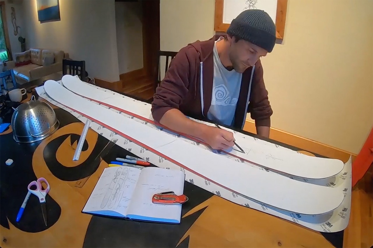 DIY: Lag din egen grafikk på skiene med Eric Pollard. Foto: Skjermdump Eric Pollard