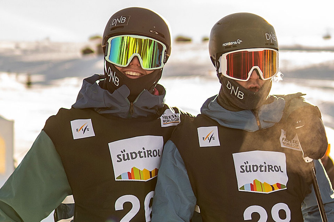 SEISER ALM: Ulrik Samnøy og Christian Nummedal klare til start. Foto: Nor Freeski SEISER ALM: Ulrik Samnøy og Christian Nummedal klare til start. Foto: Nor Freeski