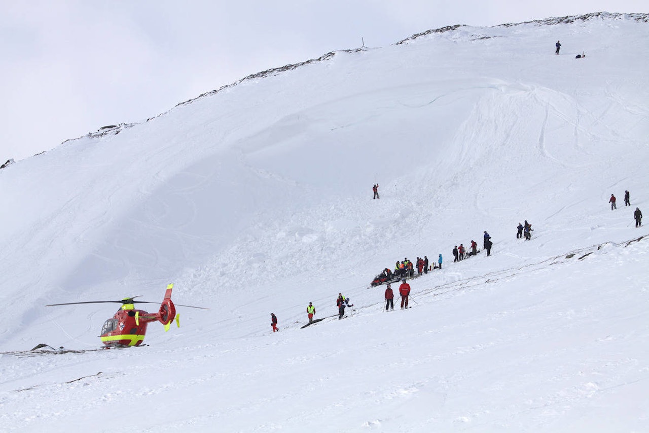 HEFTIG ORDBRUK: Sofie Stranger tar et oppgjør med hetsen etter skreduykker. Her fra en tidligere ulykke. Foto: Tore Meirik Skredulykke