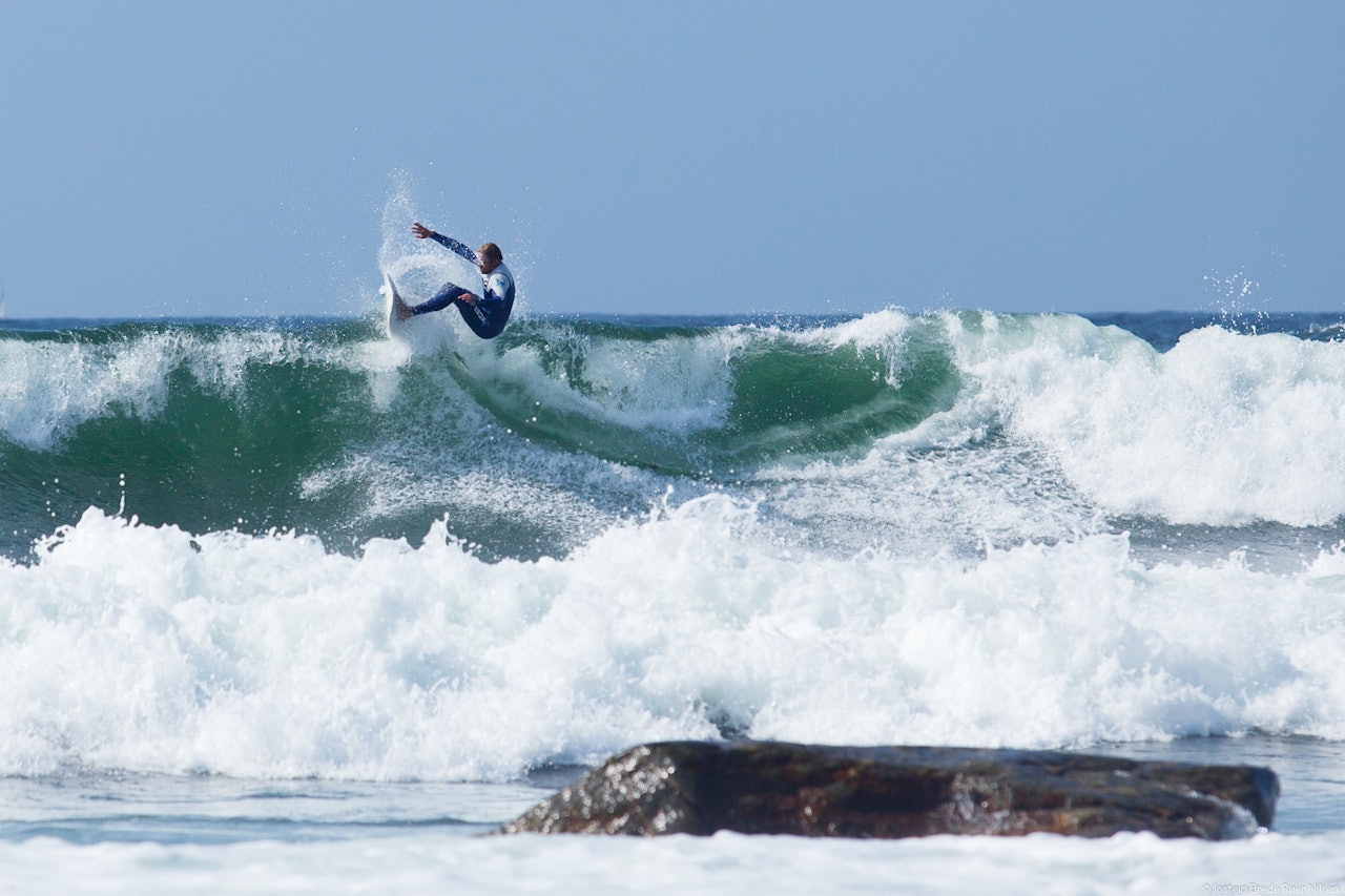 Sebastian Kjellström kunne nyte fantastiske forhold på Saltstein i 2013. Foto: Jostein Nilsen Sebastian Kjellström kunne nyte fantastiske forhold på Saltstein i 2013. Foto: Jostein Nilsen