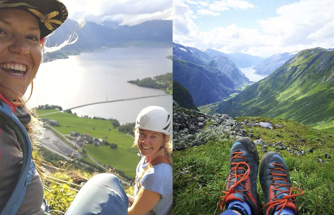 FJELL-SOMMER: Den første perioden etter at skitøyet er pakka vekk er digg, synes Marit Rolvsjord. Her fra en kveldsekespedisjon ved Jølstravatnet med Anja Blakar. Foto: @maritrolvsjord FJELL-SOMMER: Den første perioden etter at skitøyet er pakka vekk er digg, synes Marit Rolvsjord. Her fra en kveldsekespedisjon ved Jølstravatnet med Anja Blakar. Foto: @maritrolvsjord