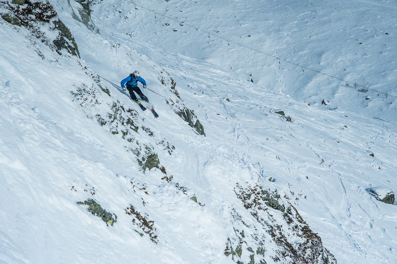 KREVENDE FORHOLD: …eller karakterbyggende føre som de kaller det i Oppdal. Ikke rart det ble hjemmeseier i den største klassen under TA Freeride, som gikk av stabelen i Ådalsfjeset. KREVENDE FORHOLD: …eller karakterbyggende føre som de kaller det i Oppdal. Ikke rart det ble hjemmeseier i den største klassen under TA Freeride, som gikk av stabelen i Ådalsfjeset.