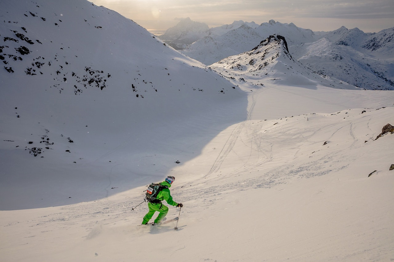 FLOTTE FORHOLD: The Arctic Triple – Lofoten Skimo gikk av stabelen i helga, og forholdene kunne knapt vært bedre. Foto: Espen Mortensen FLOTTE FORHOLD: The Arctic Triple – Lofoten Skimo gikk av stabelen i helga, og forholdene kunne knapt vært bedre. Foto: Espen Mortensen