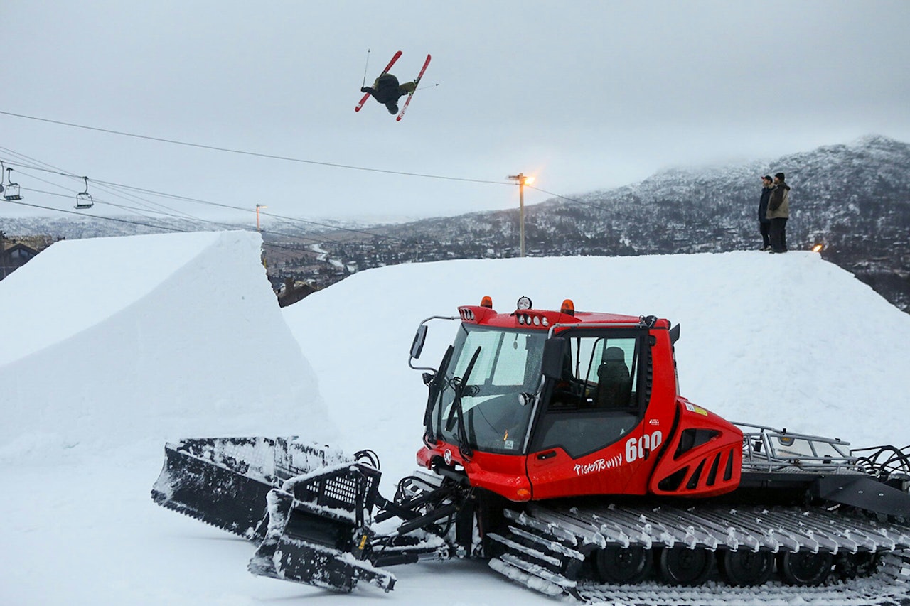 TRIKSFEST: Slik så hoppet ut torsdag formiddag. Foto: Andreas Løve Storm Fausko / Hovden Alpinsenter TRIKSFEST: Slik så hoppet ut torsdag formiddag. Foto: Andreas Løve Storm Fausko / Hovden Alpinsenter